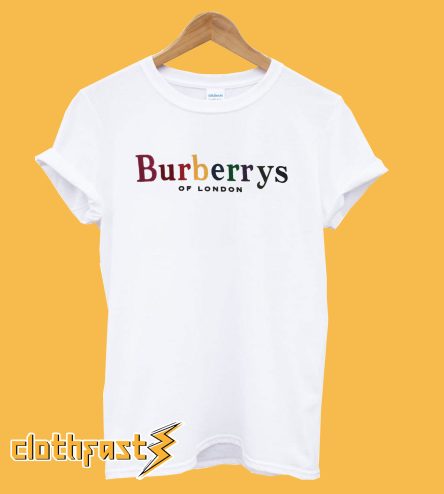 Burberry Rainbow Burberrys of London T shirt