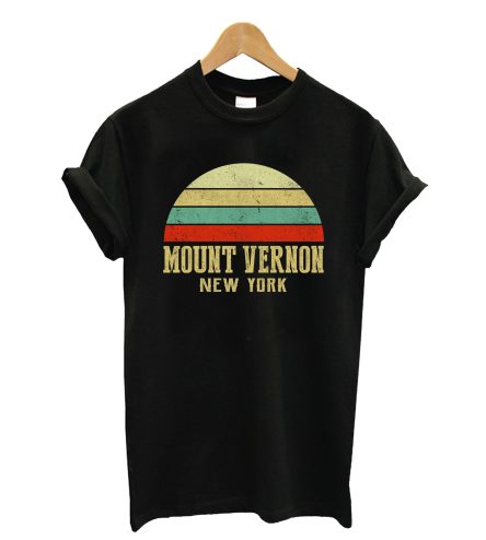 MOUNT VERNON NEW YORK Vintage Retro Sunset shirt T-Shirt