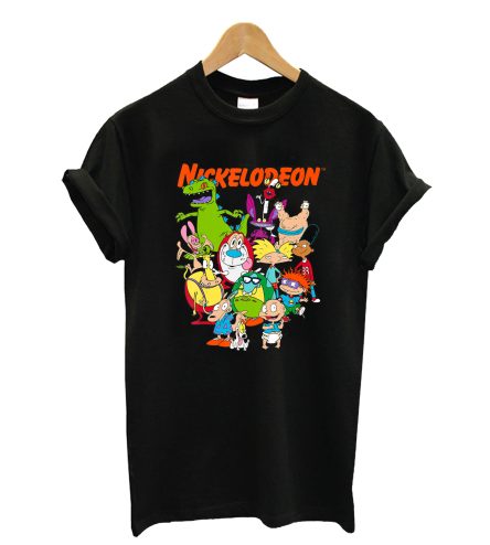 Nickelodeon Group Shot All Retro 90s Characters T-Shirt