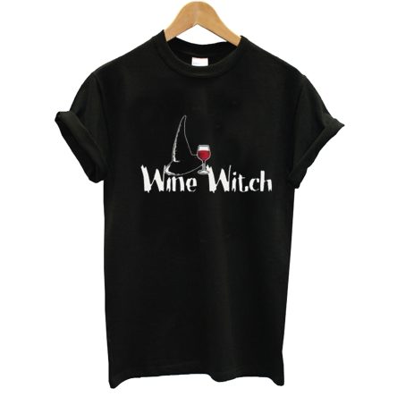 Wine Witch Halloween T-Shirt