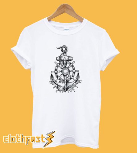 Anchor and wheel tattoo T-Shirt