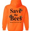 Save The Bees Gold Yellow Hoodie