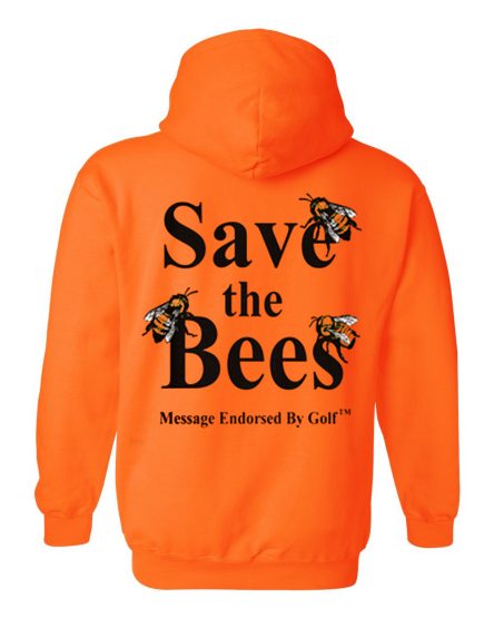 Save The Bees Gold Yellow Hoodie