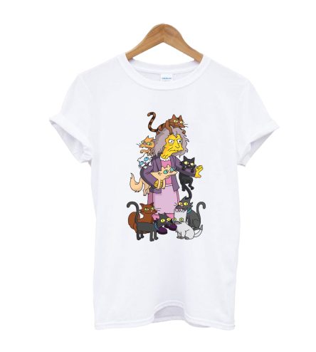 The Simpsons Crazy Cat Lady T-Shirt