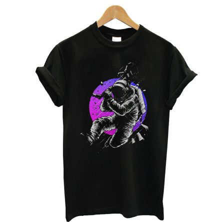 Astronaut With Guitar T shirt