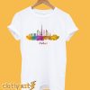 Dubai skyline in watercolor T-Shirt