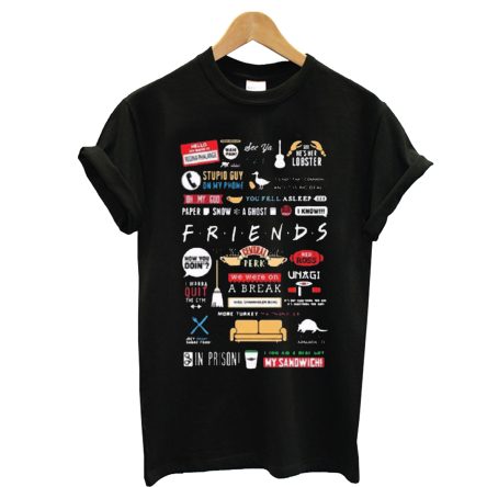 Friends Black Full Sleeve T-Shirt