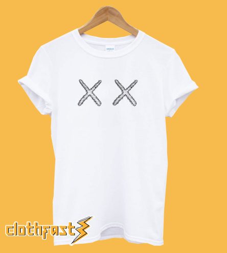 KAWS X UNIQLO – XX Classic Logo White T shirt