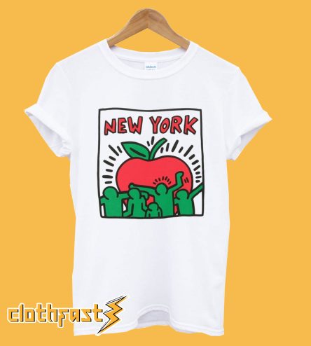 Keith Haring Big Apple T shirt