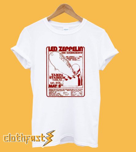 Led Zeppelin Tampa Stadium Tour 1973 T-Shirt