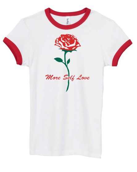 More Self Love Red Ringer T-shirt