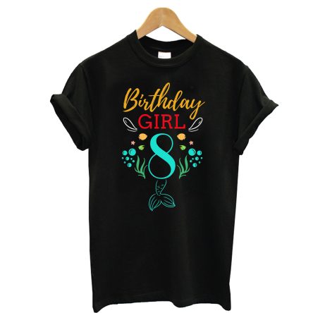 Eight Birthday Girl T-Shirt