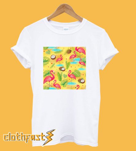 Tropical Flamingos T-Shirt