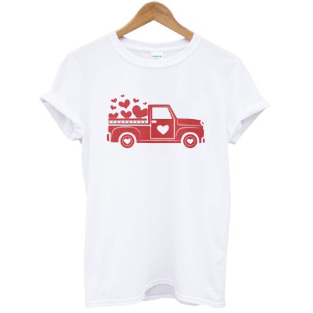 Truck with hearts Classic T-Shirt