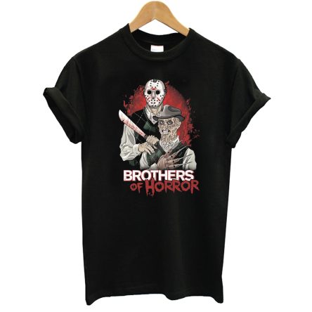 Freddy Krueger and Jason Voorhees Brothers Of Horror T-Shirt