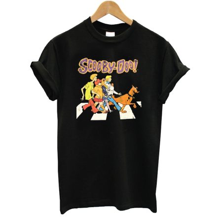 Scooby Doo Cartoon Group Abbey Road Distressed T-Shirt