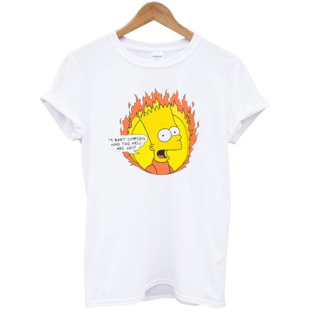 Flamed Bart Off White T-Shirt