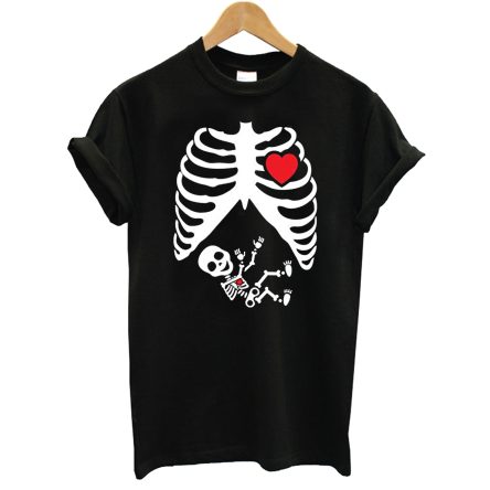 Halloween Skeleton Maternity Baby Boy T-Shirt