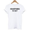 Homophobia is Gay Gay Pride LGBT Gay Funny T-Shirt