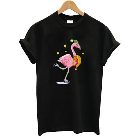 Merry Flamingo Xmas T-Shirt