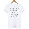 Alphabet Japanese Style T-Shirt