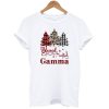 Blessed To Be Called Gamma Christmas Leopard T-Shirt