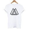 Geometric Interlocking Triangle Maze Shapes Hipster T-Shirt