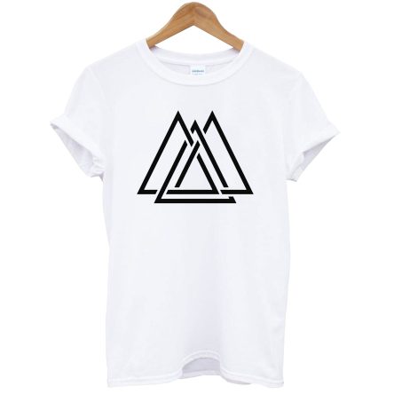 Geometric Interlocking Triangle Maze Shapes Hipster T-Shirt