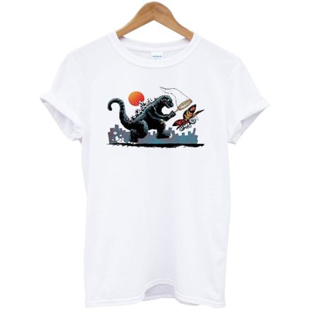 Godzilla Catching Mothra T-Shirt