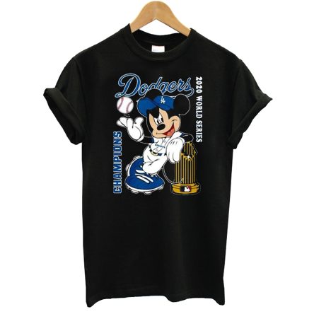 Mickey Mouse Los Angeles Dodgers Champions 2020 T-Shirt