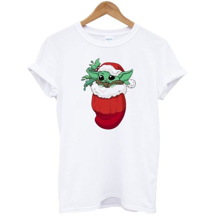 Pocket Star Wars Christmas Baby Yoda T-Shirt