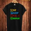 Eat Sleep Among Us Repeat T Shirt