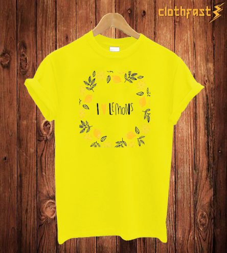 I Love Lemons T Shirt