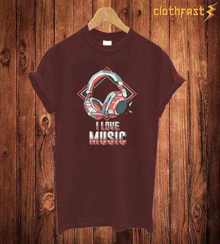 I Love Music T Shirt