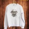 Sekeleton Octopus White Sweetshirt