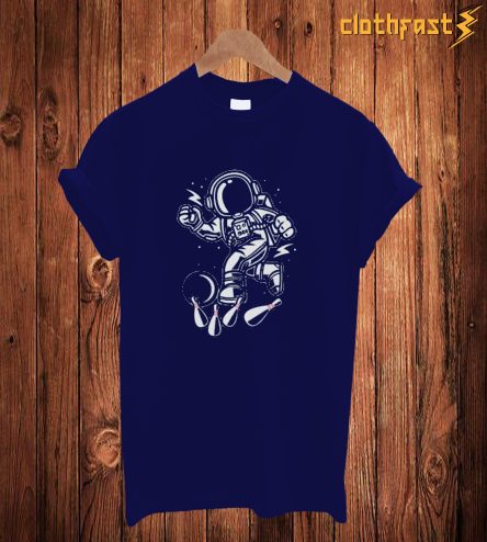 Astronaut Ball Bouling T Shirt