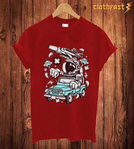 Astronaut Car T Shirt