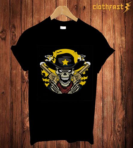 Cowboy Skull T Shirt