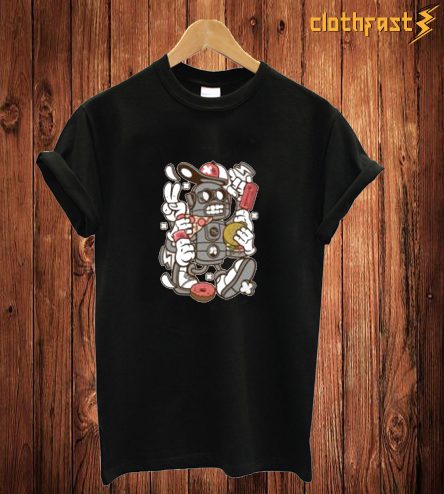 Robot Six Hand T Shirt