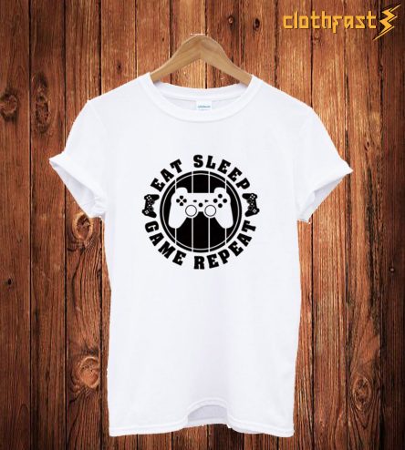 Eat Sleep Game Repeat T-Shirt