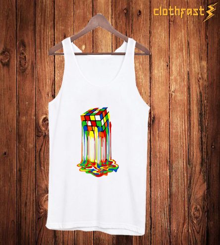 Melting Rubiks Cube Tanktop