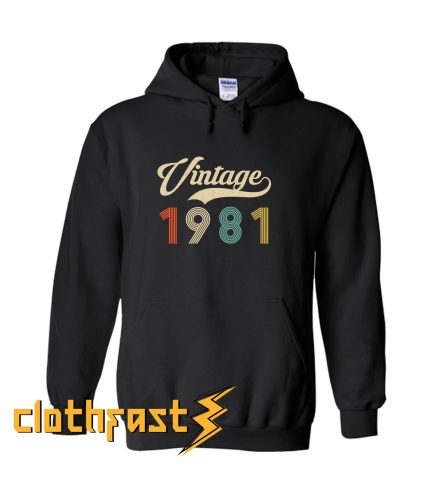 Retro Vintage 1981 39th Birthday - Vintage Classic 39 Years Old Hoodie