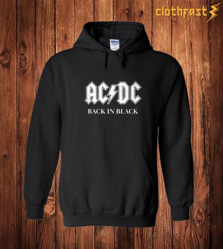 AC DC Back in Black Hoodie