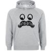 Mustache Hoodie Custom Unisex Hanes Ultimate Cotton Heavyweight Hoodie