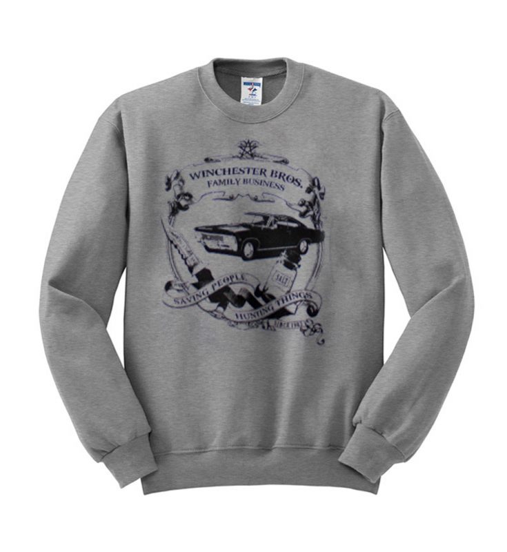 winchester bros family business sweatshirt