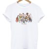 the office cast cartoon t-shirt