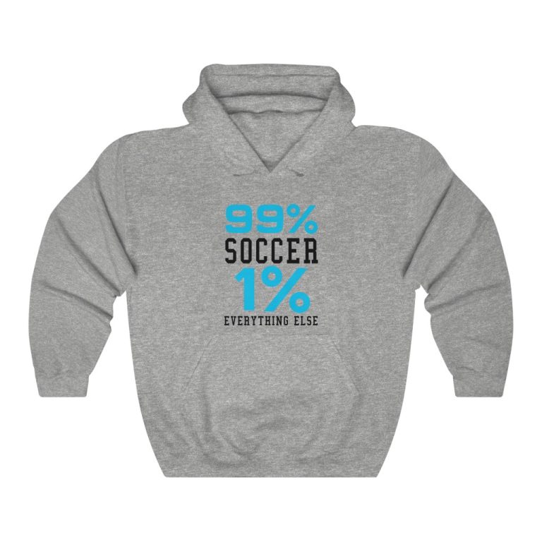 99% soccer 1 % everything else white Hoodies