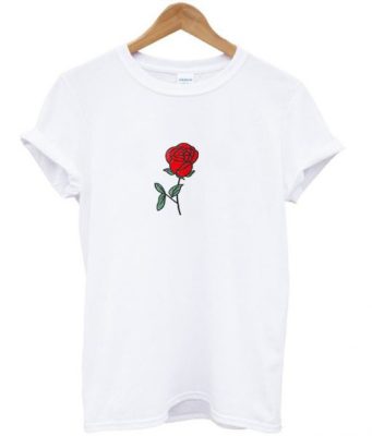 White rose T-shirt