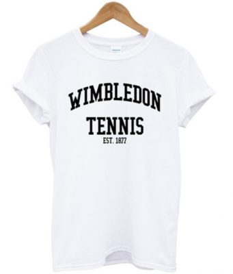 wimbledon tennis est 1877 t-shirt