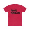 Classic Iron Maiden Red T Shirt Men's Cotton Crew Tee